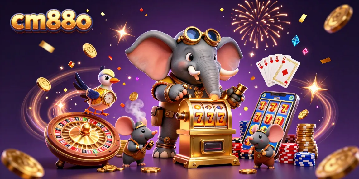 Spin the reels with cm88o while enjoying vibrant steampunk casino action!
